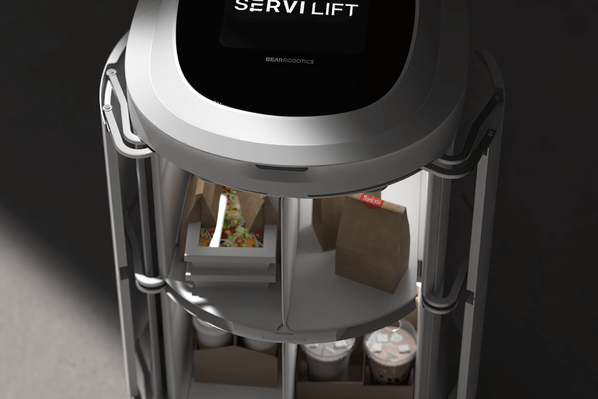 SERVI Mini food service robot rectangular tray